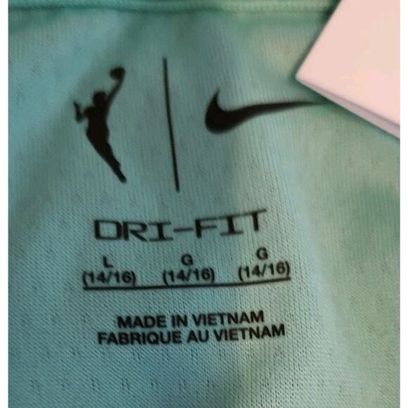 Nike Youth New York Liberty Green Sabrina Ionescu #20 Rebel Jersey- Large 14/16 - Picture 3 of 7